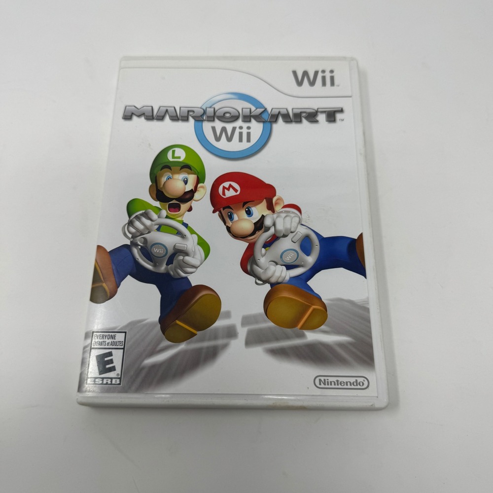 Nintendo Mario Kart Wii Video Game Preowned Scratched Disc CIB